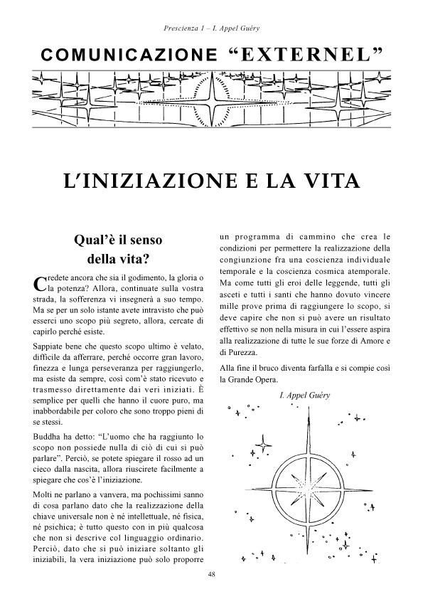 l iniziazione e la vita