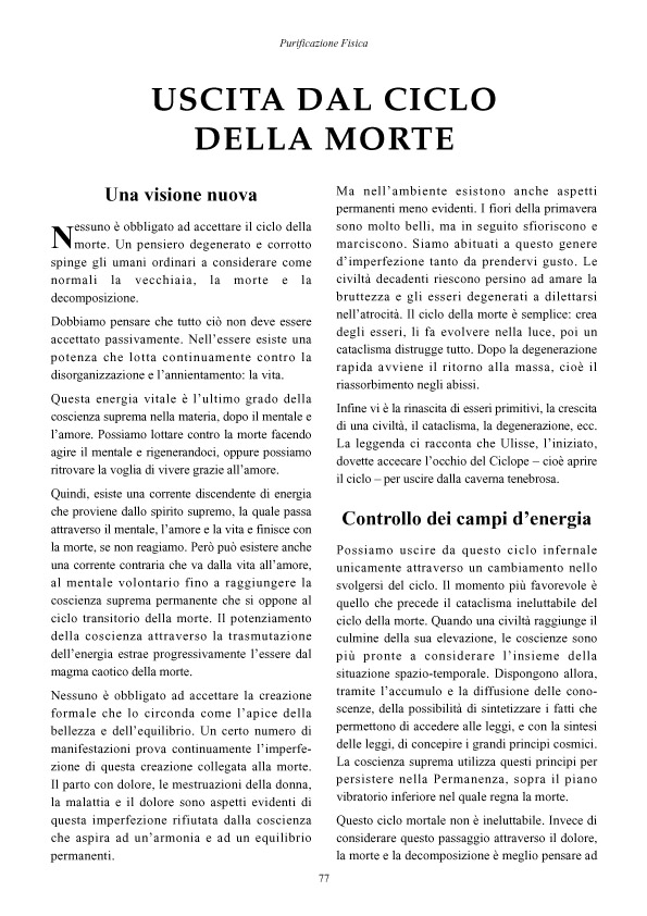 uscire dal ciclo della morte